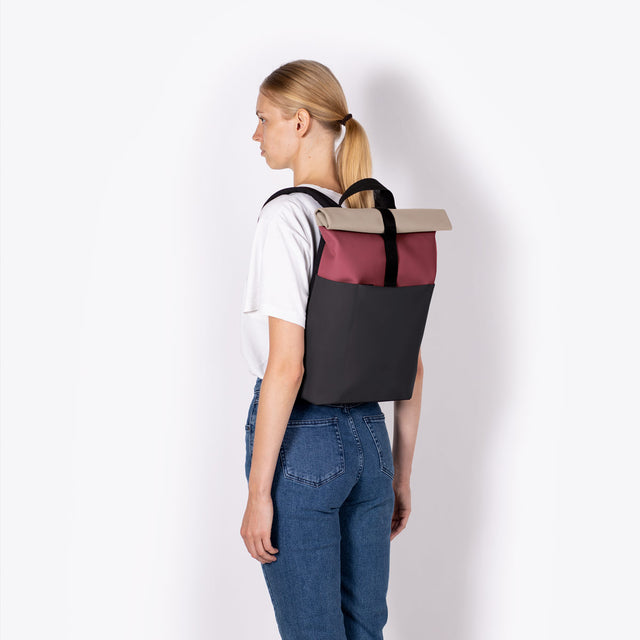 Hajo(ハヨ) Mini Backpack / Lotus Infinity - Burgundy-Black