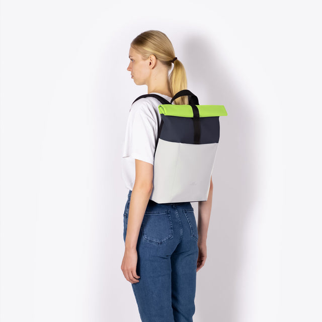 Hajo(ハヨ) Mini Backpack / Lotus - Dark Navy-Lignt Grey