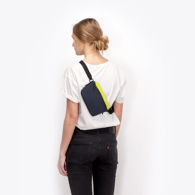 Jona(ヨナ) Bag / Lotus - Acid Lime-Dark Navy