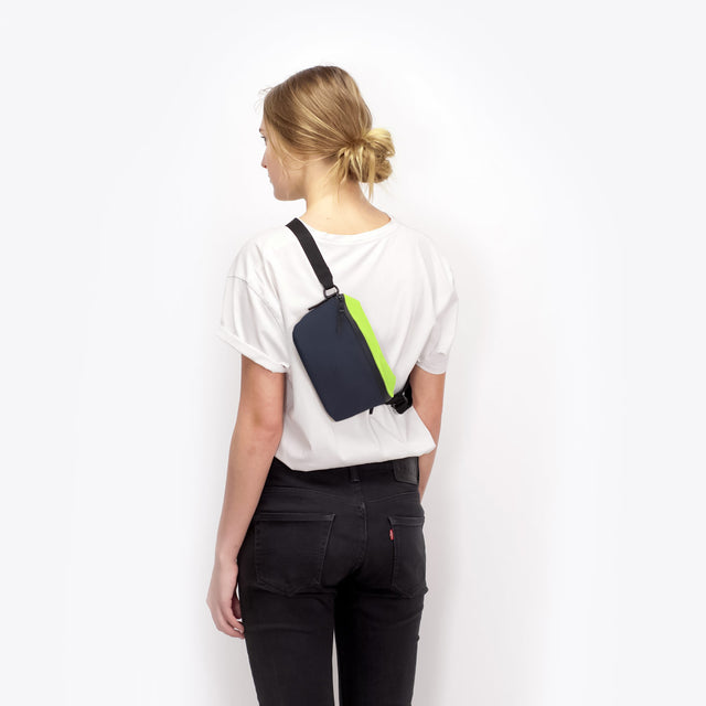 Jona(ヨナ) Bag / Lotus - Acid Lime-Dark Navy