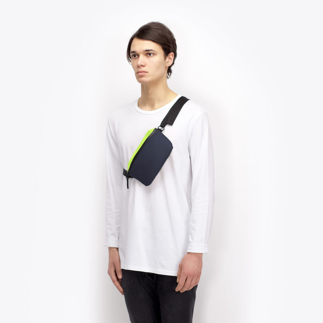 Jona(ヨナ) Bag / Lotus - Acid Lime-Dark Navy