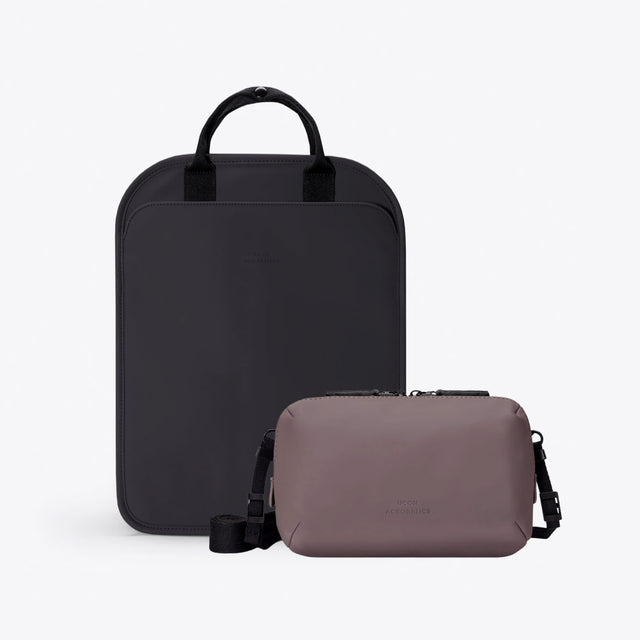 【70%OFF】 Set Alison Medium Bag - Lotus Infinity - Black / Ando Bag- Grape