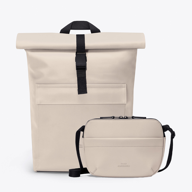 【Set】Jannik Medium Backpack / Melvin -Lotus Infinity- Lignt Sand