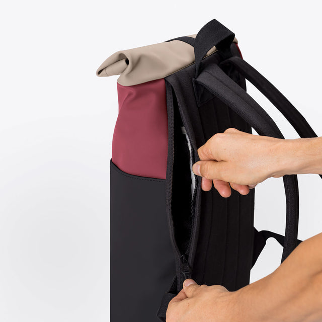Hajo(ハヨ) Mini Backpack / Lotus Infinity - Burgundy-Black